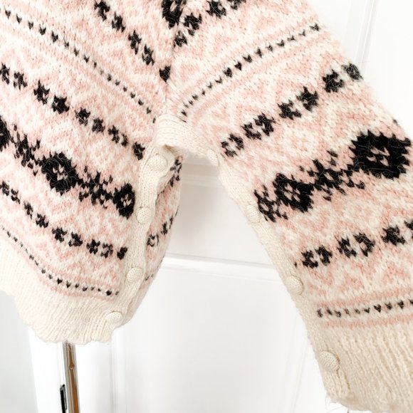 Zara Jacquard Knit Sweater With Side Vents - Picture 5 of 6